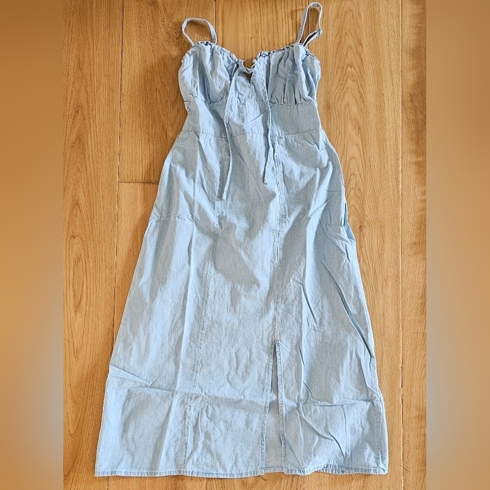 Silver Jeans Co. Blue Denim Midi Dress - XS NWT - Picture 4 of 6